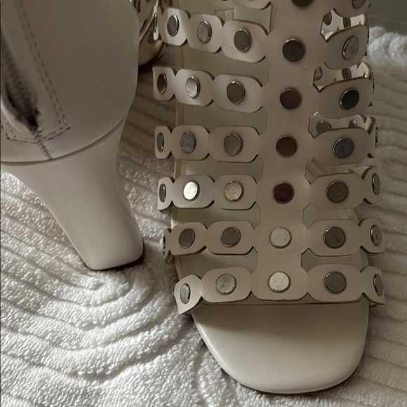 1. State White High Heeled Sandals - Picture 3 of 5